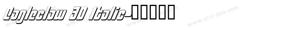 Eagleclaw 3D Italic字体转换
